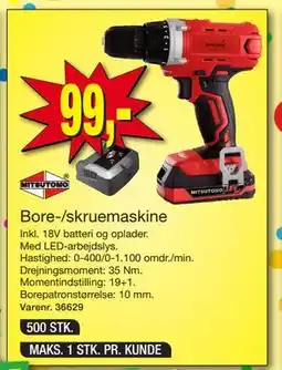 Harald Nyborg Bore-/skruemaskine, DKK 99 tilbud