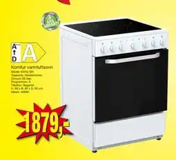 Harald Nyborg Komfur varmluftsovn, DKK 1879 tilbud