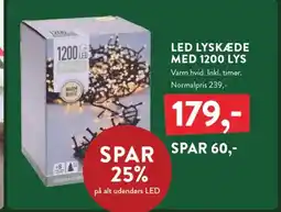 Plantorama Led lyskæde med 1200 lys tilbud