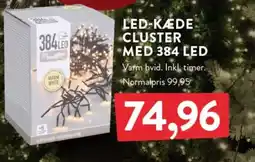 Plantorama Led-kæde cluster med 384 led tilbud