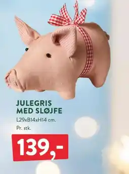 Plantorama Julegris med sløjfe tilbud