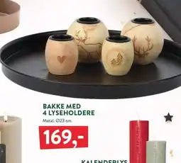 Plantorama Bakke med 4 lyseholdere tilbud