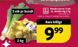Løvbjerg Danske porrer 3 stk el. danske løg tilbud