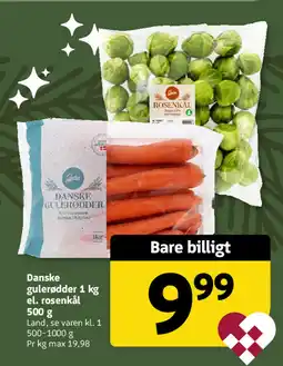 Løvbjerg Danske gulerødder el. rosenkål tilbud