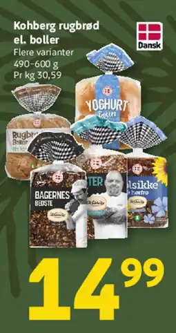 Løvbjerg Kohberg rugbrød el. boller tilbud