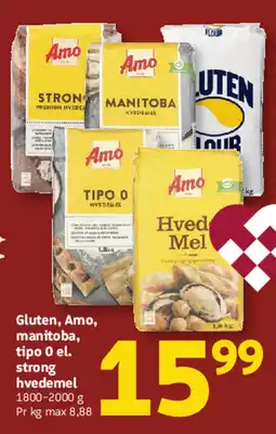 Løvbjerg Gluten, Amo, manitoba, tipo 0 el Hved Mel . tilbud