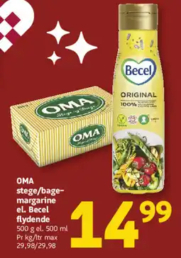Løvbjerg OMA stege/bage- margarine el. Becel flydende tilbud
