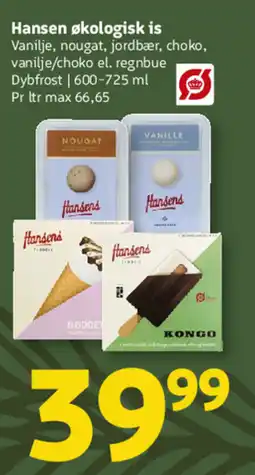 Løvbjerg Hansen økologisk is tilbud