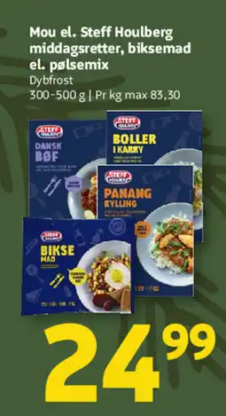 Løvbjerg Mou el. Steff Houlberg middagsretter, biksemad el. pølsemix Dybfrost tilbud