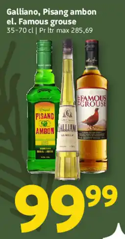 Løvbjerg Galliano, Pisang ambon el. Famous grouse tilbud
