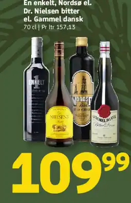 Løvbjerg En enkelt, Nordsø el. Dr. Nielsen bitter el. Gammel dansk tilbud