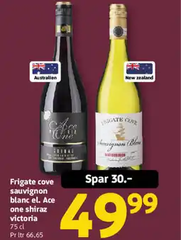 Løvbjerg Frigate cove sauvignon blanc el. Ace one shiraz victoria tilbud