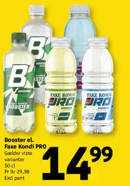 Løvbjerg Booster el. Faxe Kondi PRO tilbud