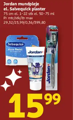 Løvbjerg Jordan mundpleje el. Salvequick plaster tilbud