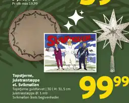 Løvbjerg Topstjerne, juletræstæppe el. Svikmøllen tilbud