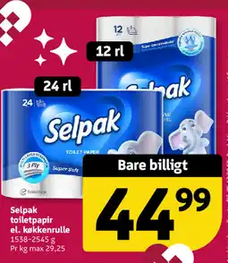 Løvbjerg Selpak toiletpapir el. køkkenrulle tilbud