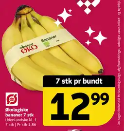 Løvbjerg Økologiske bananer 7 stk tilbud