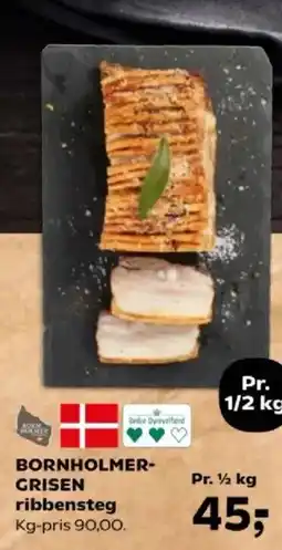 Kvickly BORNHOLMER- GRISEN ribbensteg tilbud