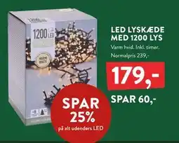 Plantorama LED LYSKÆDE MED 1200 LYS, DKK 179 tilbud