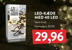 Plantorama LED-KÆDE MED 40 LED, DKK 29.96 tilbud