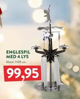 Plantorama ENGLESPIL MED 4 LYS, DKK 99.95 tilbud