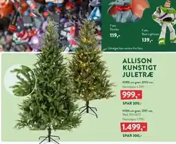 Plantorama ALLISON KUNSTIGT JULETRÆ tilbud