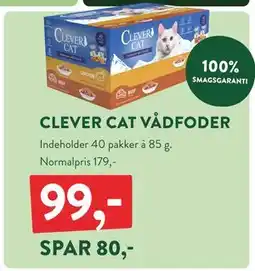 Plantorama CLEVER CAT VÅDFODER, DKK 99 tilbud
