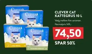 Plantorama CLEVER CAT KATTEGRUS 10 L, DKK 74.5 tilbud