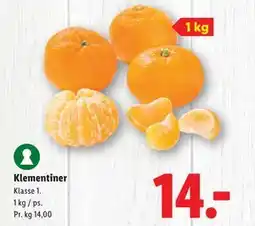 Lidl Klementiner, DKK 14 tilbud