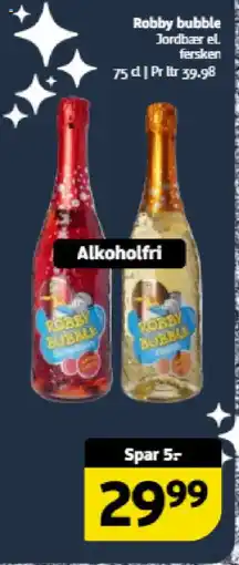Løvbjerg Robby bubble Jordbær el. fersken tilbud