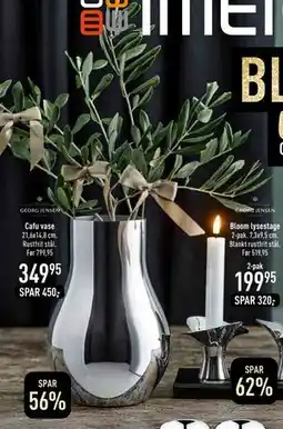 Imerco Cafu vase, DKK 349.95 tilbud