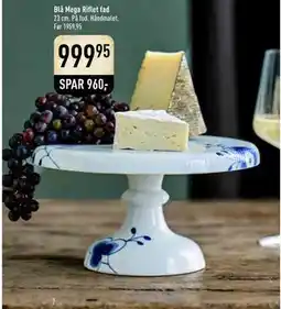 Imerco Blå Mega Riflet fad, DKK 999.95 tilbud