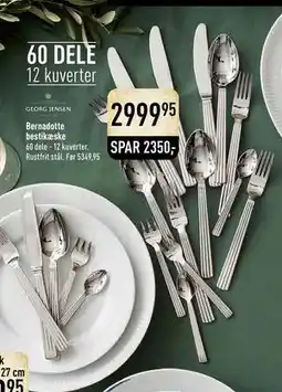 Imerco Bernadotte bestikæske, DKK 2999.95 tilbud