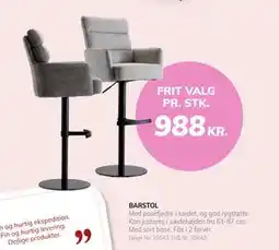 Daells Bolighus BARSTOL, DKK 988 tilbud