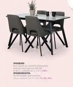 Daells Bolighus SPISEBORDSSTOL, DKK 422 tilbud