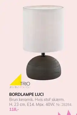 Daells Bolighus BORDLAMPE LUCI, DKK 118 tilbud