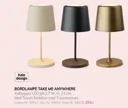 Daells Bolighus BORDLAMPE TAKE ME ANYWHERE, DKK 294 tilbud