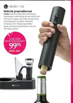 Kop & Kande Elektrisk proptrækkersæt, DKK 99.95 tilbud