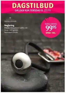 Kop & Kande Nøglering, DKK 99.95 tilbud