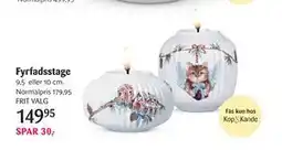 Kop & Kande Fyrfadsstage, DKK 149.95 tilbud