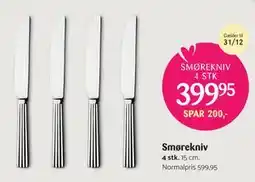 Kop & Kande Smørekniv, DKK 399.95 tilbud