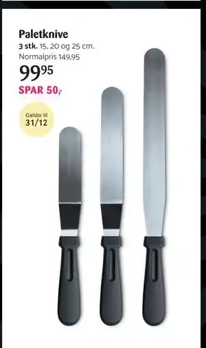 Kop & Kande Paletknive, DKK 99.95 tilbud