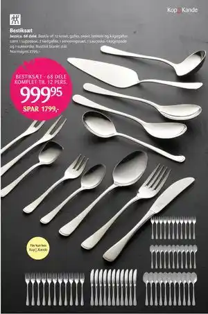 Kop & Kande Bestiksæt, DKK 999.95 tilbud