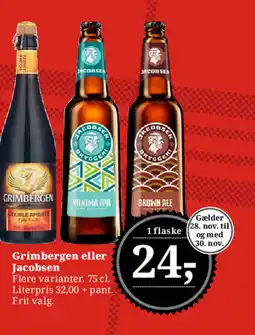 Dagli'Brugsen Grimbergen eller Jacobsen tilbud