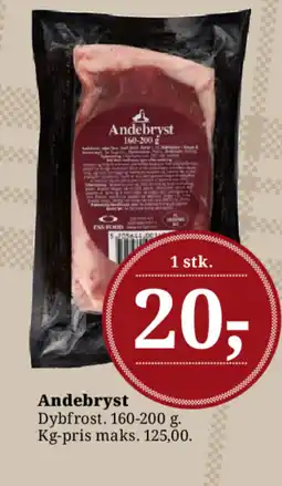 Dagli'Brugsen Andebryst tilbud