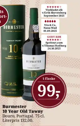 Dagli'Brugsen Burmester 10 Year Old Tawny tilbud