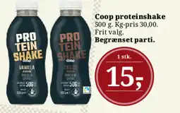 Dagli'Brugsen Coop proteinshake tilbud