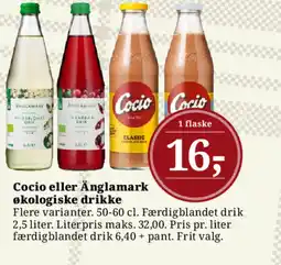 Dagli'Brugsen Cocio eller Änglamark økologiske drikke tilbud