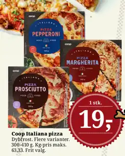 Dagli'Brugsen Coop Italiana pizza tilbud