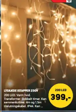 XL-BYG Lyskede istapper 230v tilbud